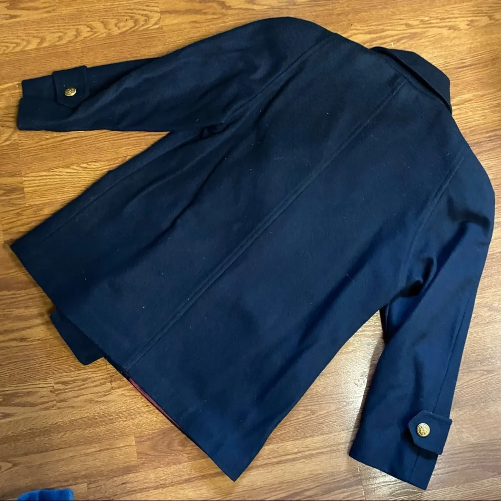 Vintage 70’s Navy Anchor Coat Wool Pea Coat Military Jacket - Picture 14 of 14